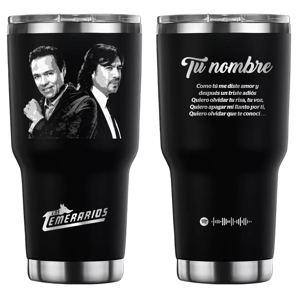 Los Temerarios Termo Personalizado 30 onzas