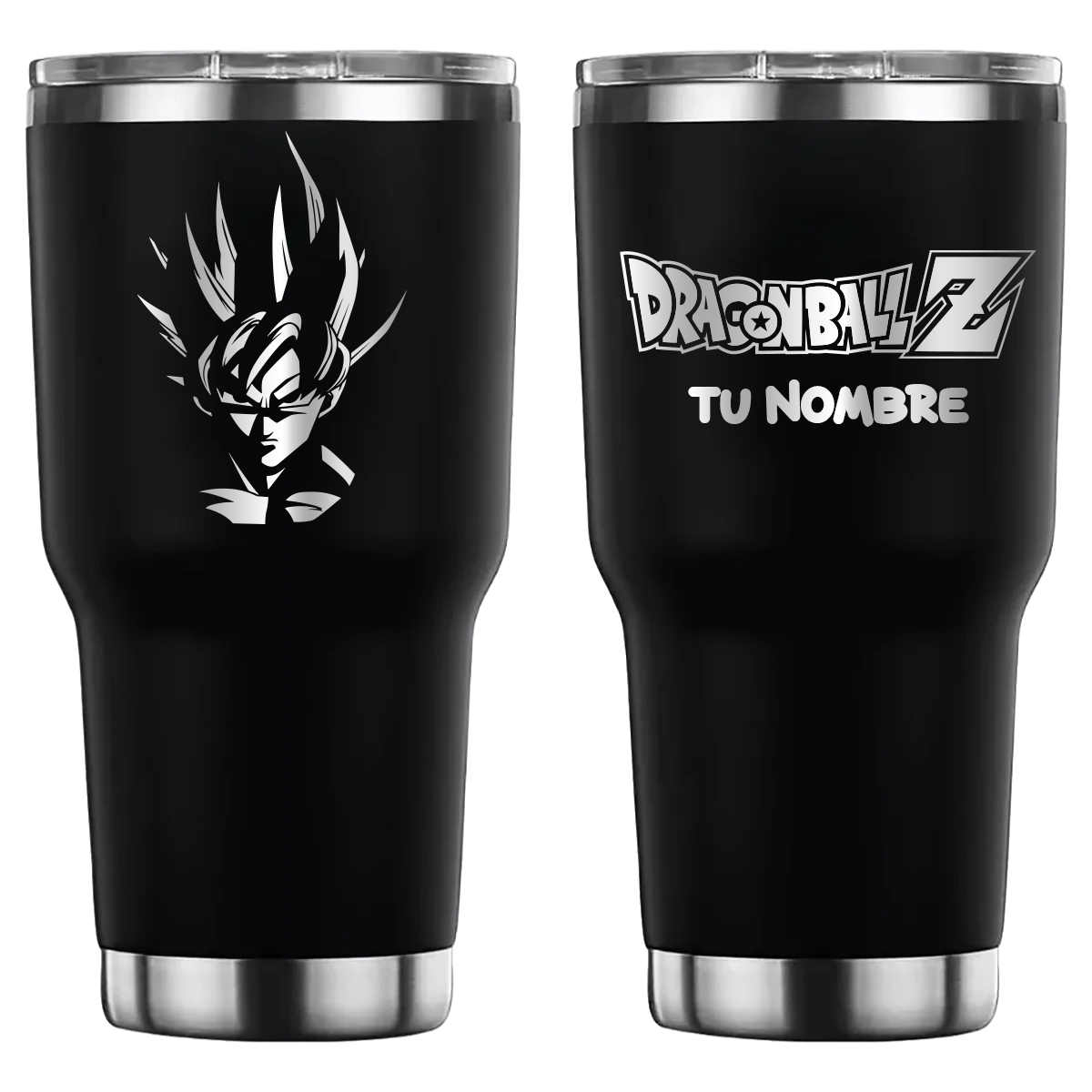Termo personalizado con diseño de Goku, Dragon Ball, grabado láser