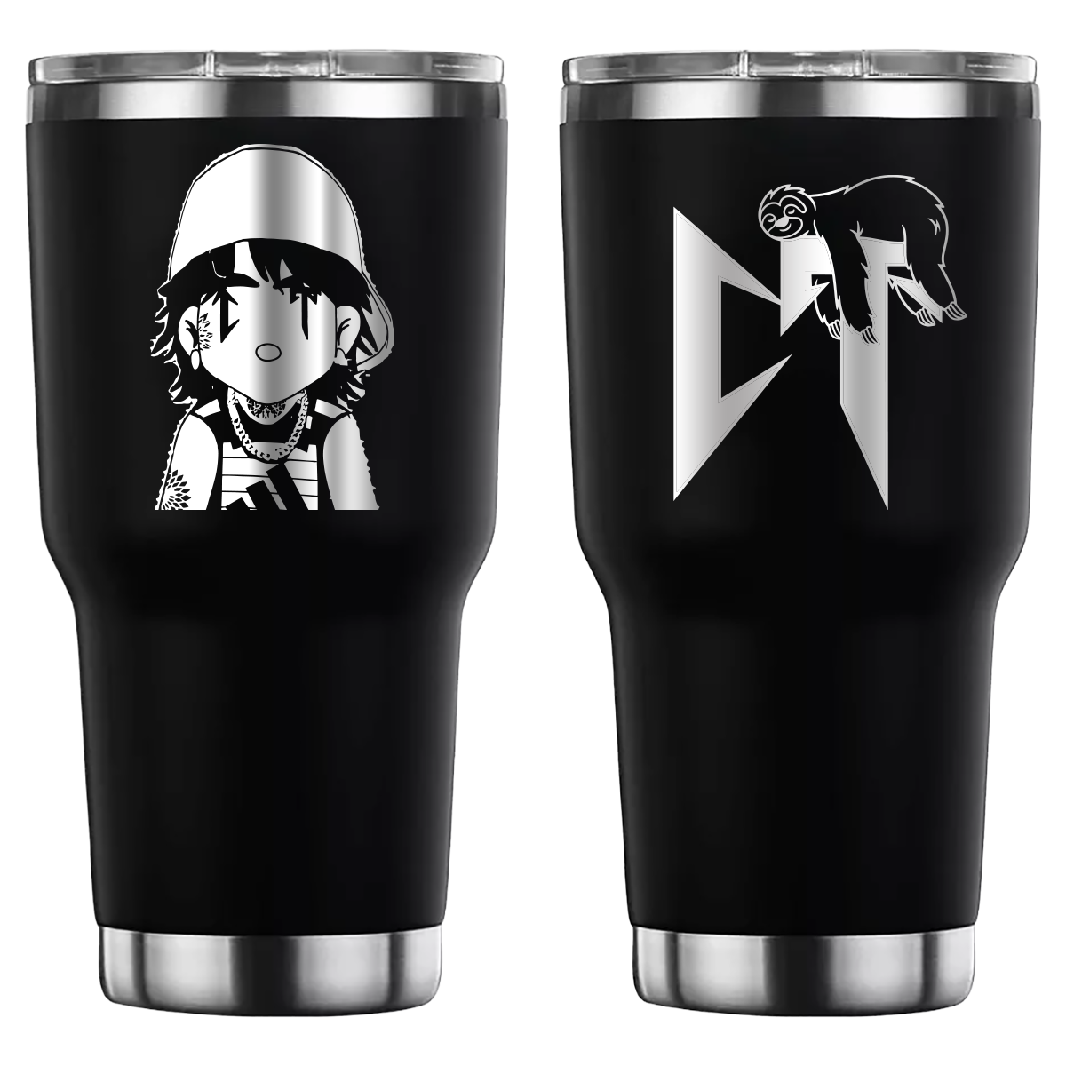 Termo personalizado con diseño de Natanael Cano, grabado láser