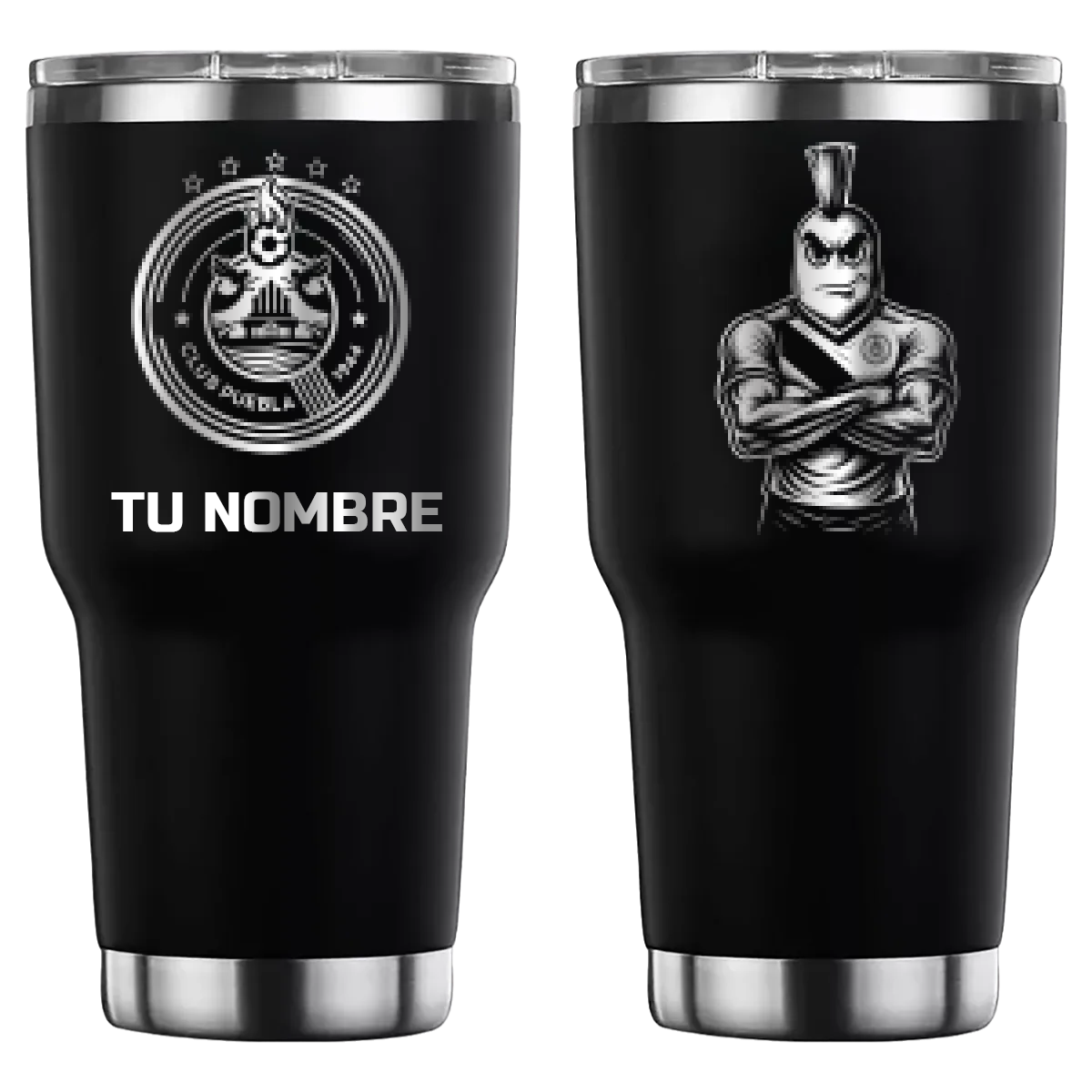Termo personalizado con diseño de Puebla, grabado láser