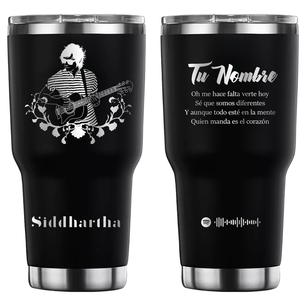 Termo personalizado con diseño de Siddhartha, grabado láser