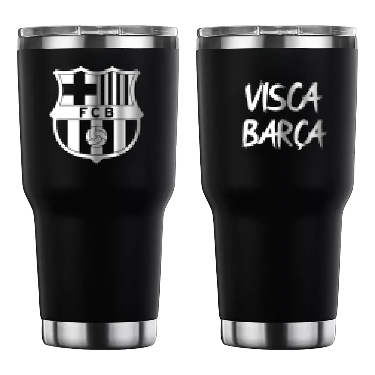 Termo personalizado con grabado láser del FC Barcelona