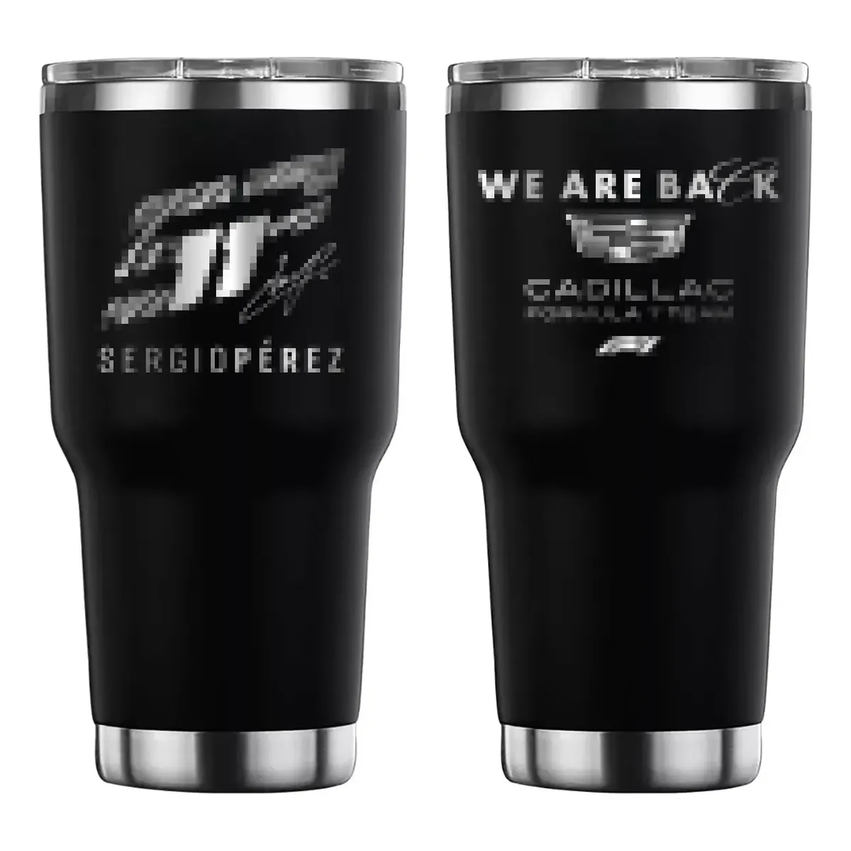 Termo personalizado con grabado láser de Checo Pérez F1