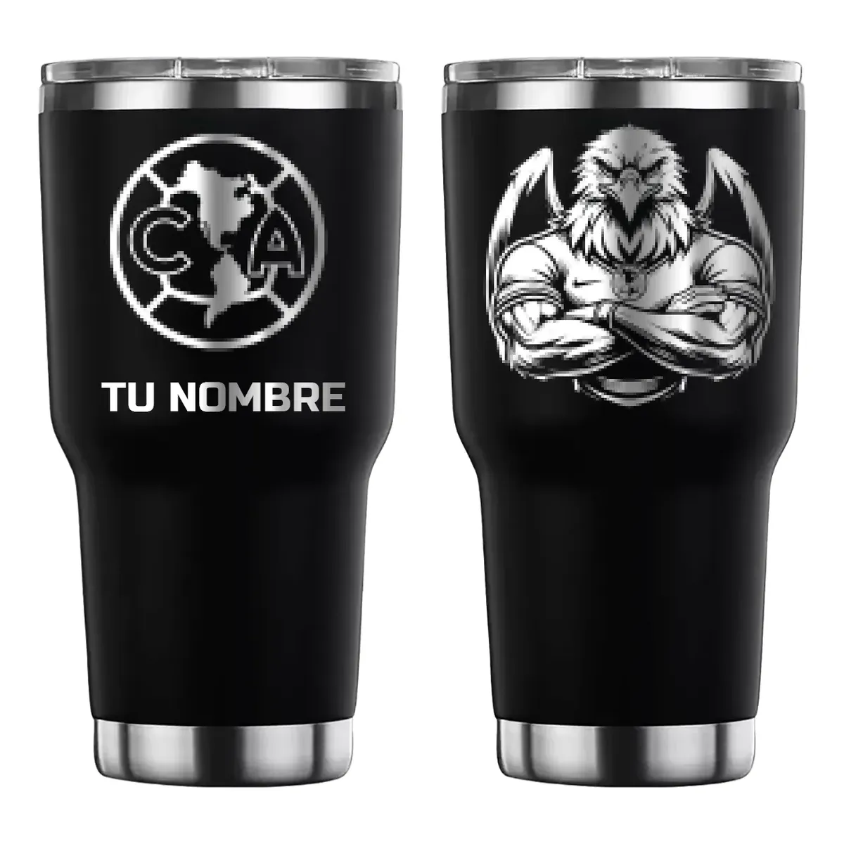 Termo personalizado con grabado láser para el aficionado al fútbol