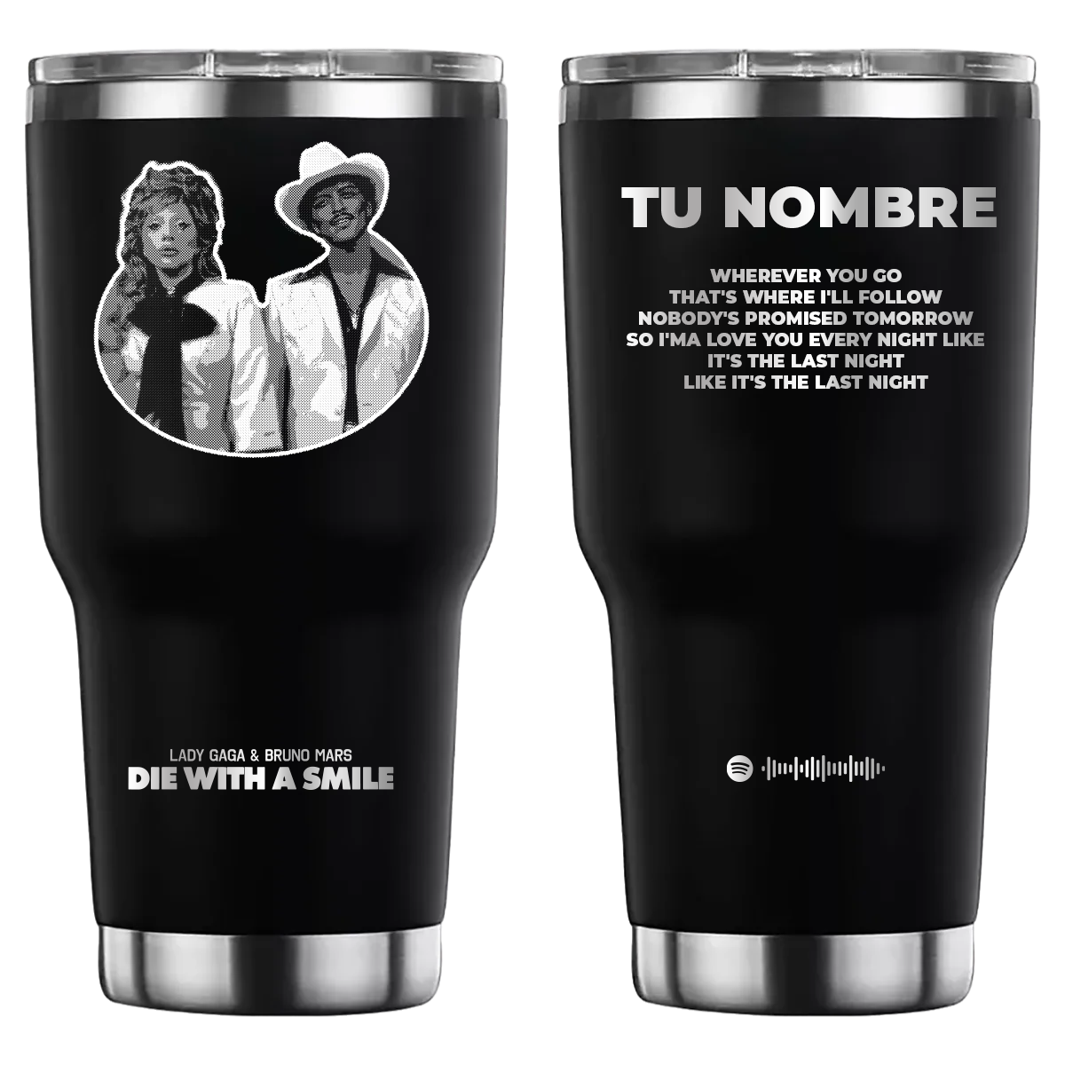Termo personalizado Lady Gaga Bruno Mars